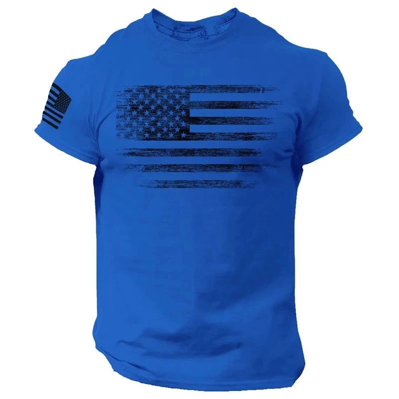 Men’s T-Shirt Casual Athletic Printed Short Sleeve