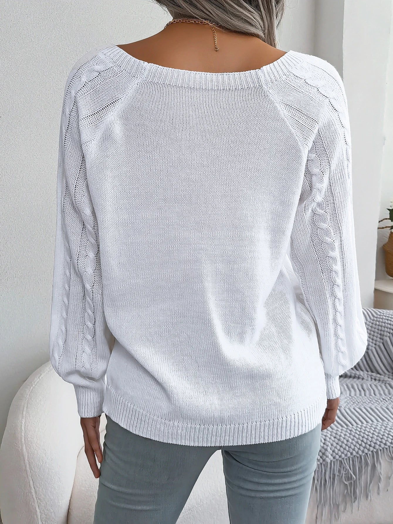 Women’s Top Long Sleeve Casual Stretchy Solid Color