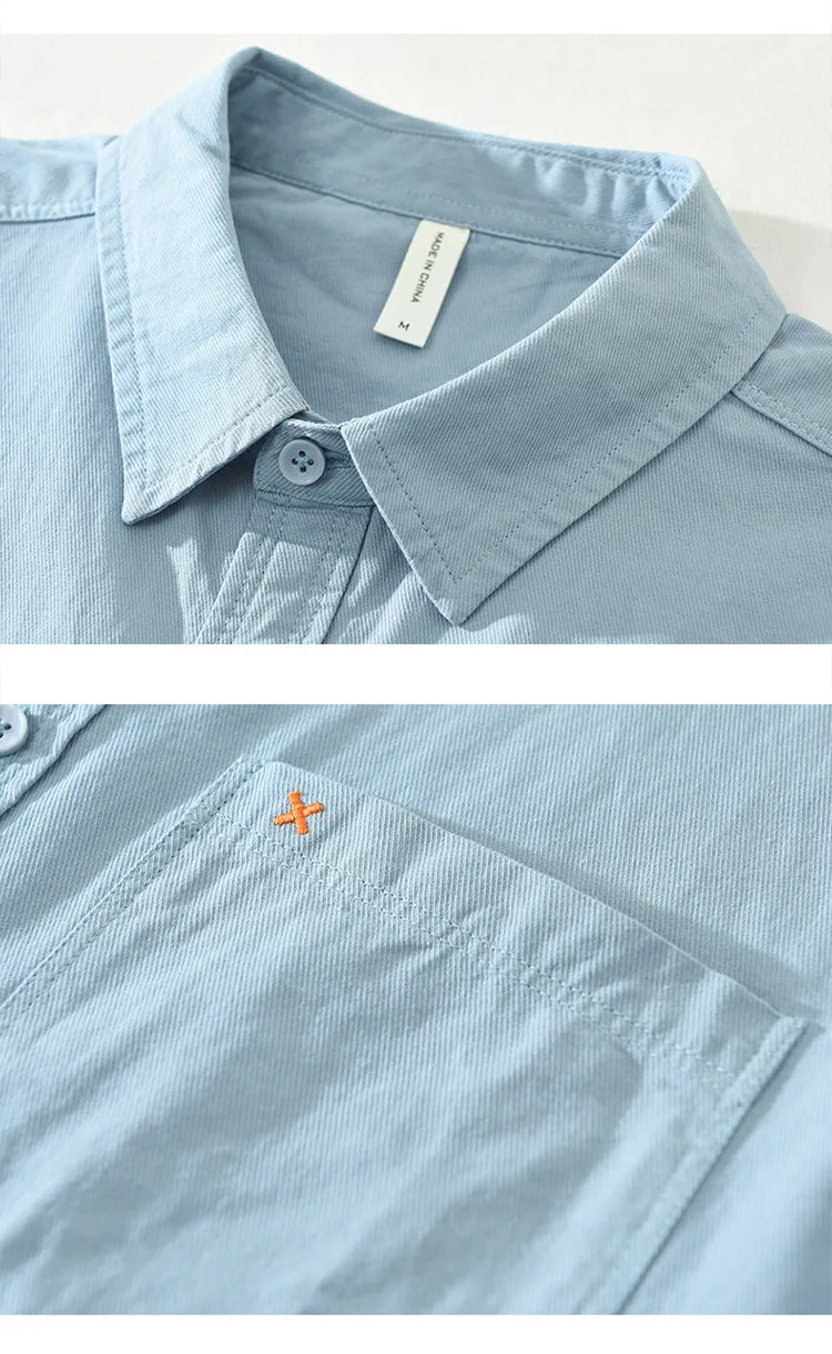 Men’s Shirt Long Sleeve Cotton Casual