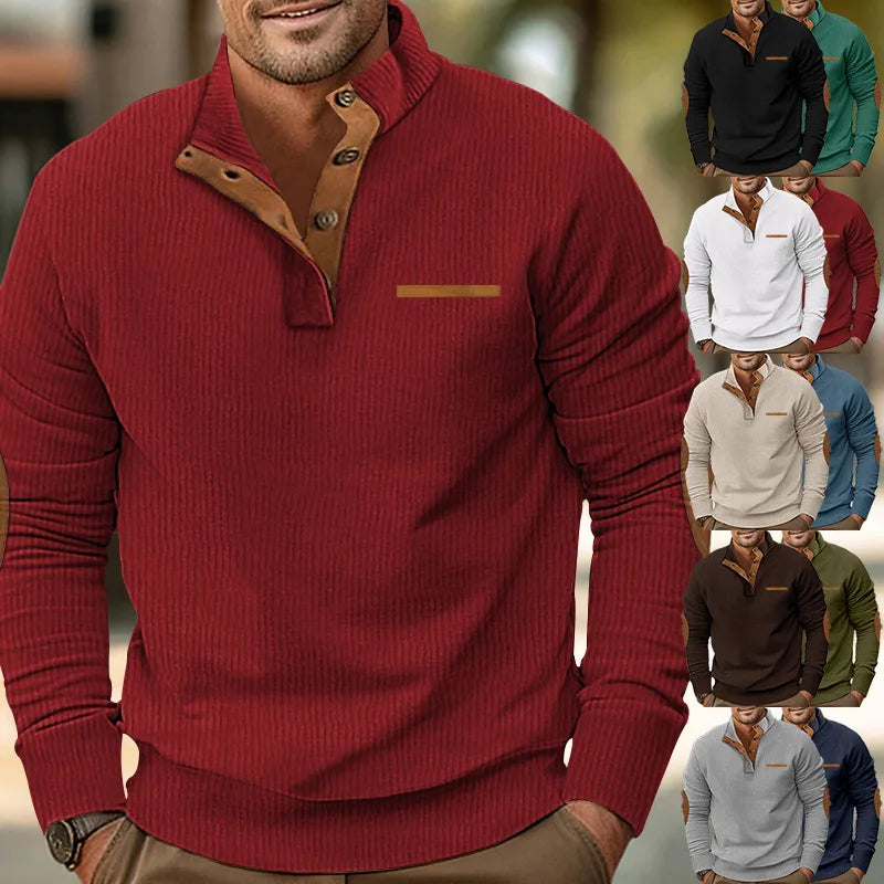 Men’s Hoodie Kangaroo Pocket Long Sleeve Winter Pullover Fleece Poly Blend