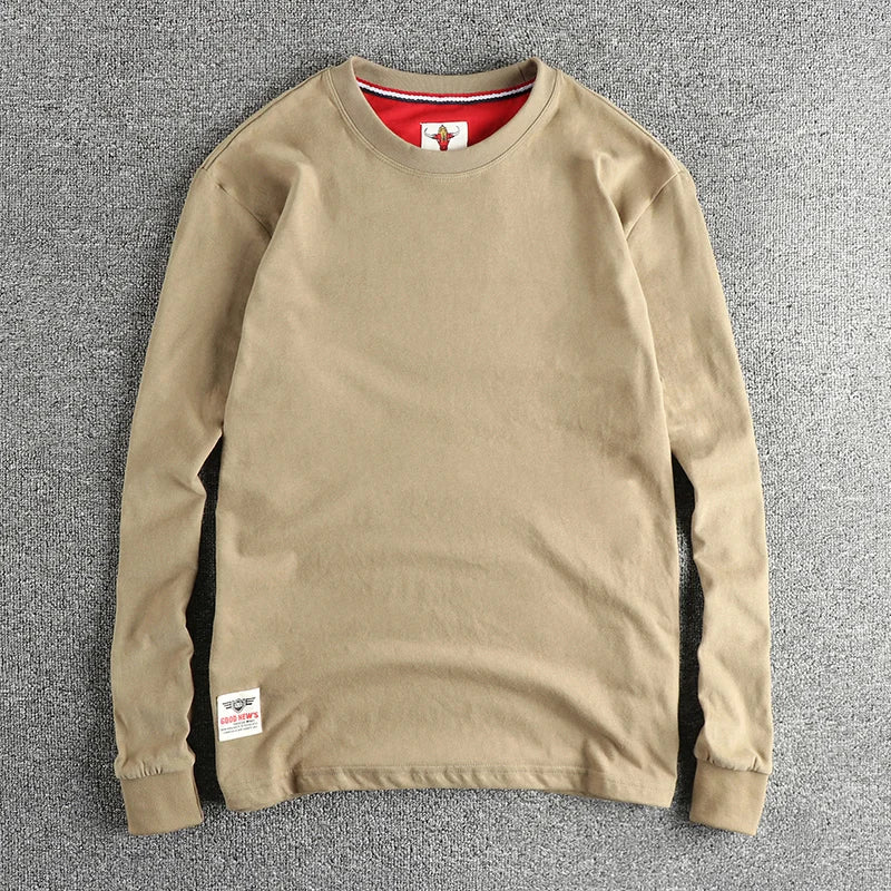 Men’s T-Shirt Long Sleeve Cotton Cotton Comfort Fit