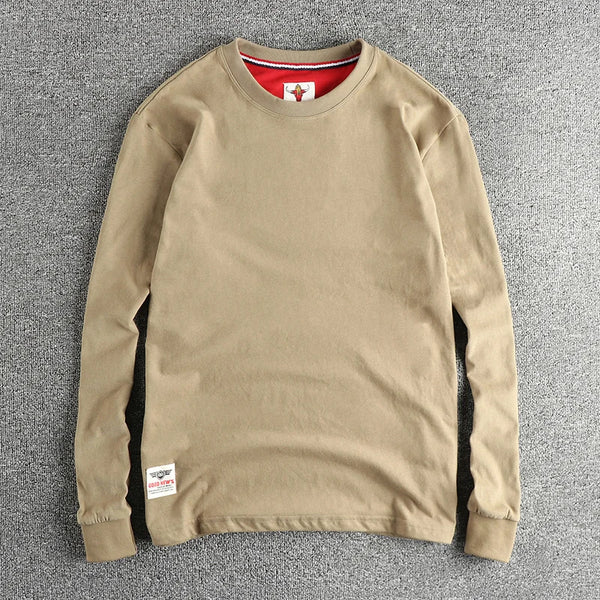 Men’s T-Shirt Long Sleeve Cotton Cotton Comfort Fit