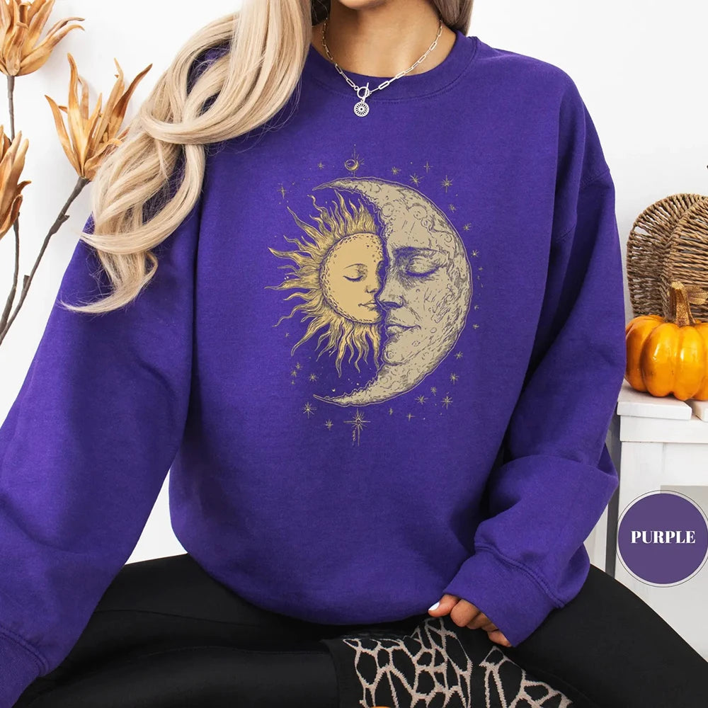 Women’s Sweatshirt Crewneck Fleece Long Sleeve