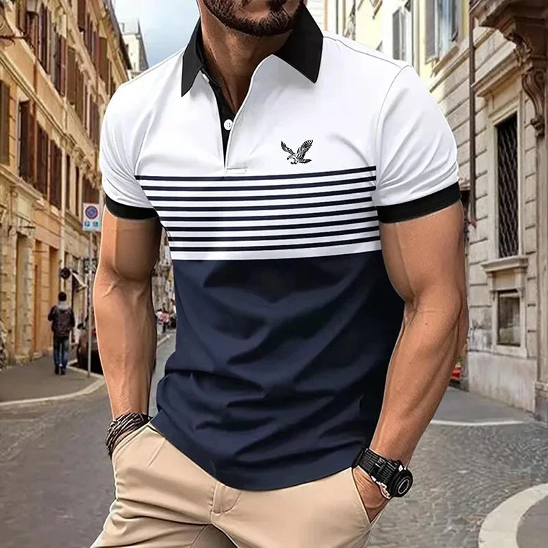 Men’s Polo Shirt Short Sleeve Casual Comfort Fit Fashion