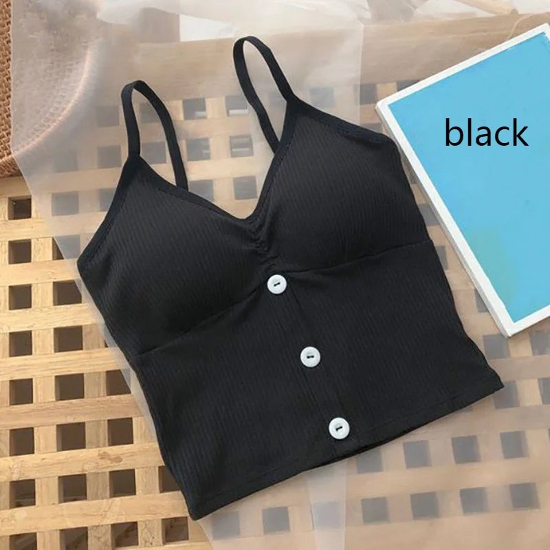 Women’s Top Tank Top Crop Top Cotton Casual