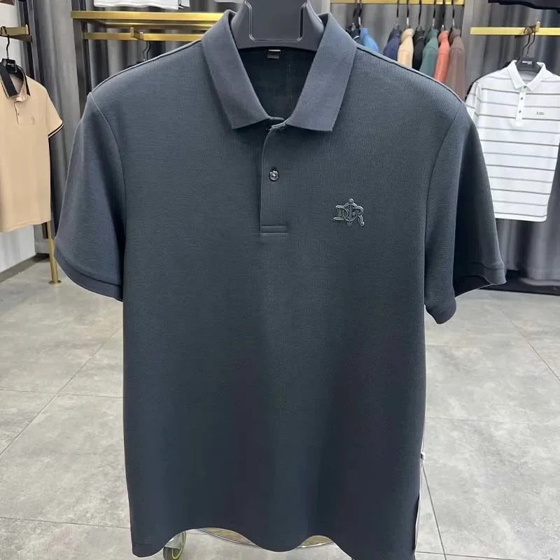 Men’s Polo Shirt Short Sleeve Cotton Business Casual Casual Summer