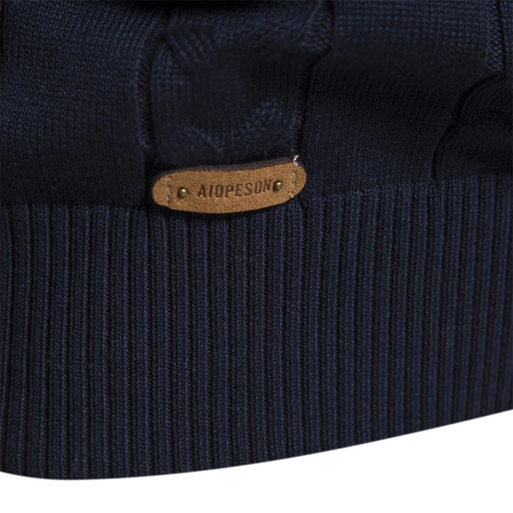 Men’s Sweatshirt Zip-Up Cotton Warm Casual Autumn Winter