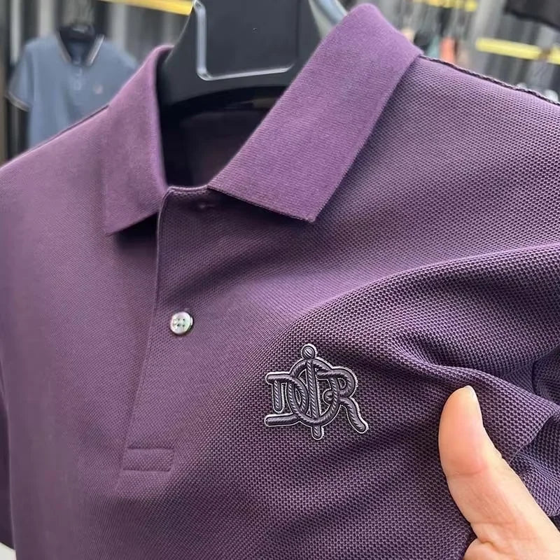 Men’s Polo Shirt Short Sleeve Cotton Business Casual Casual Summer