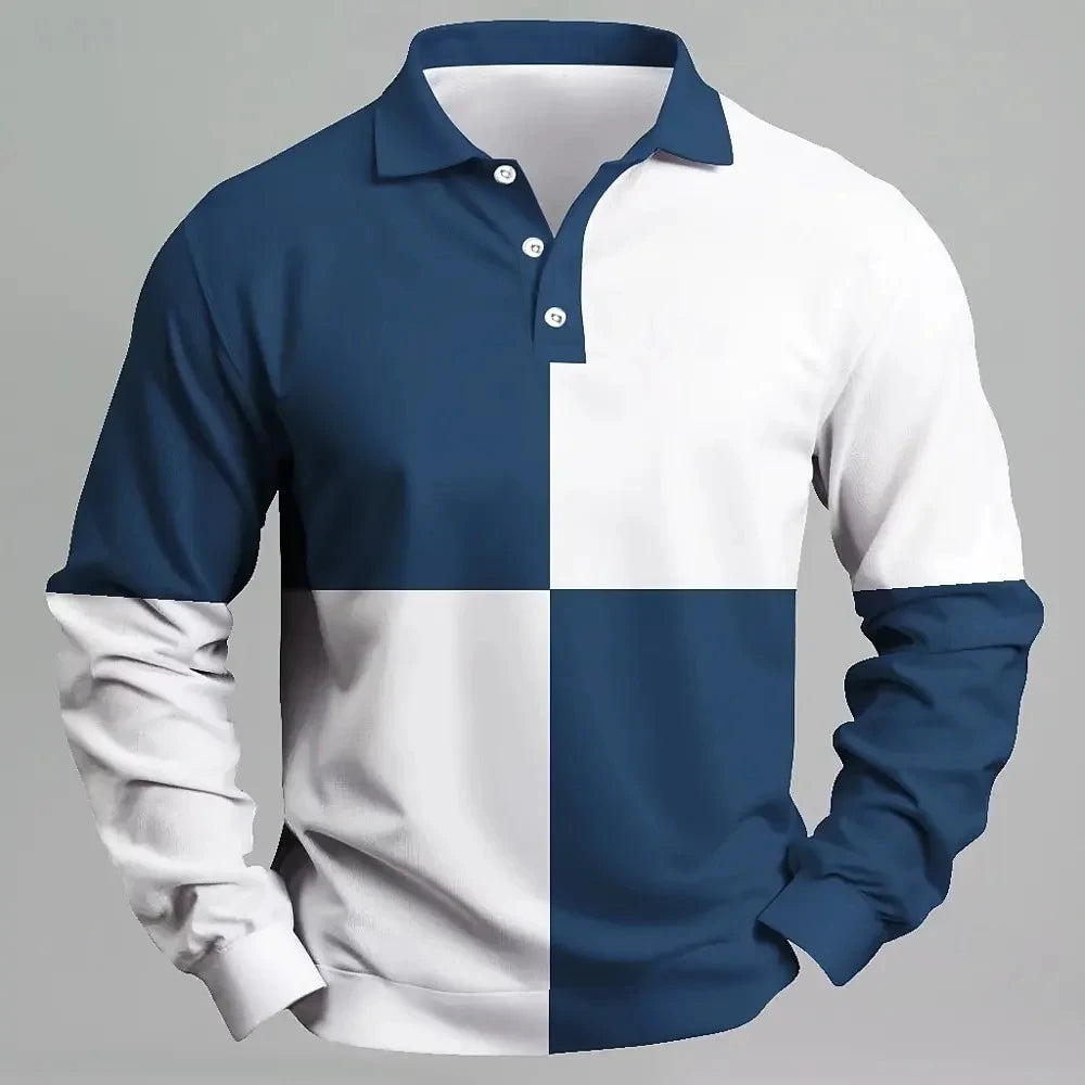 Men’s Polo Shirt Long Sleeve Casual Casual Short Sleeve Comfort Fit