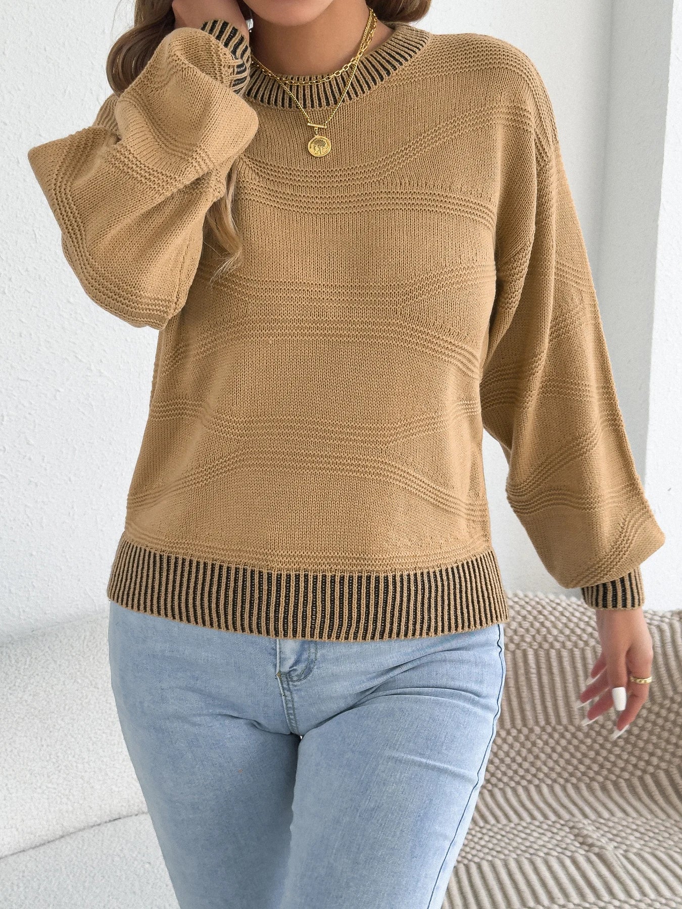 Women’s Top Long Sleeve Casual Stretchy