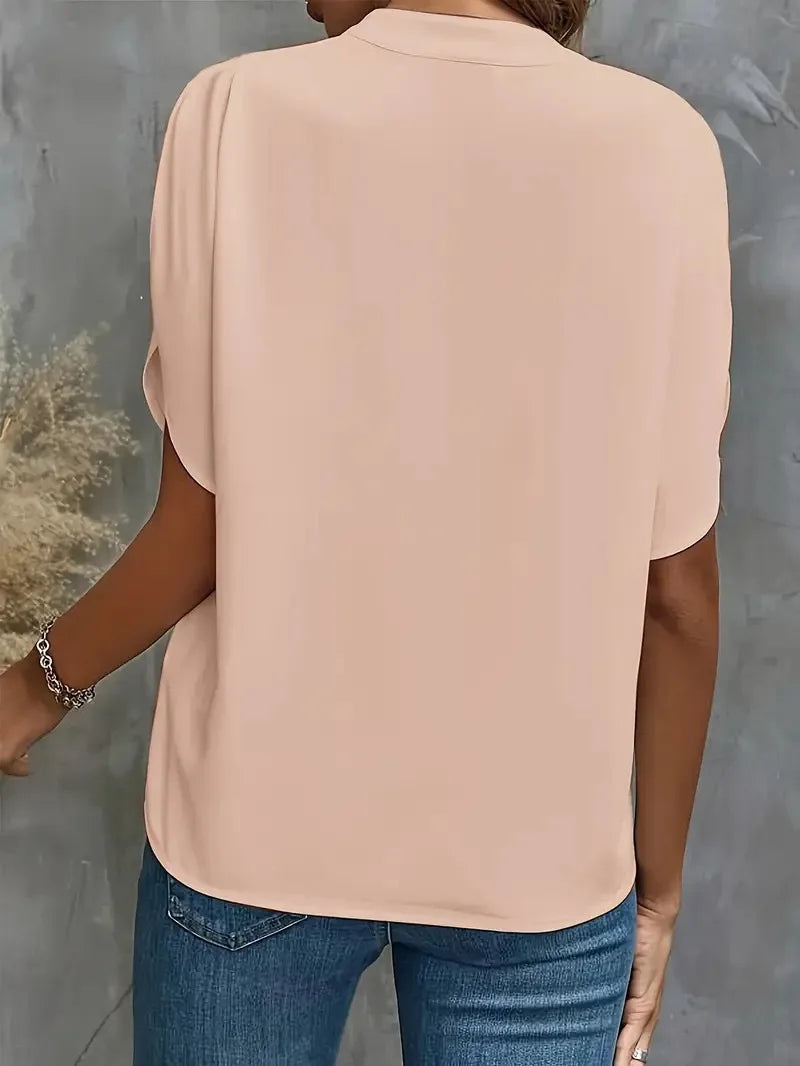 Women’s Top Blouse Casual Formal Solid Color