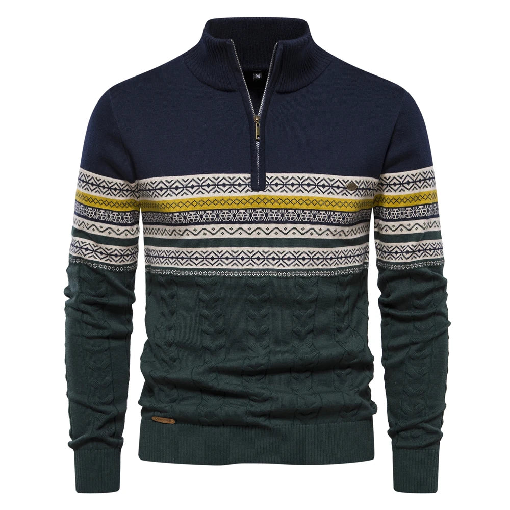 Men’s Sweatshirt Zip-Up Cotton Warm Casual Autumn Winter