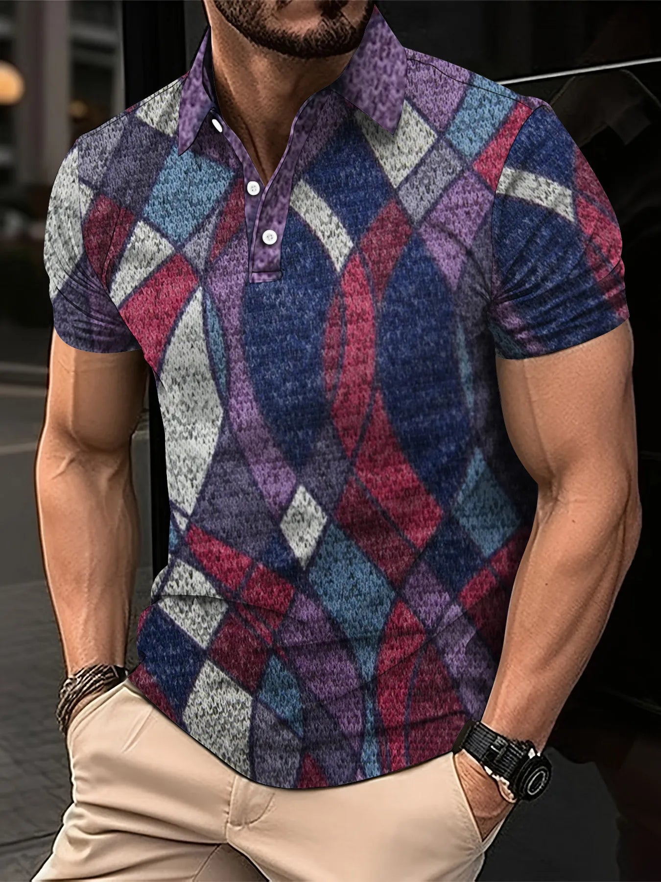 Men’s Polo Shirt Short Sleeve Casual Fashion