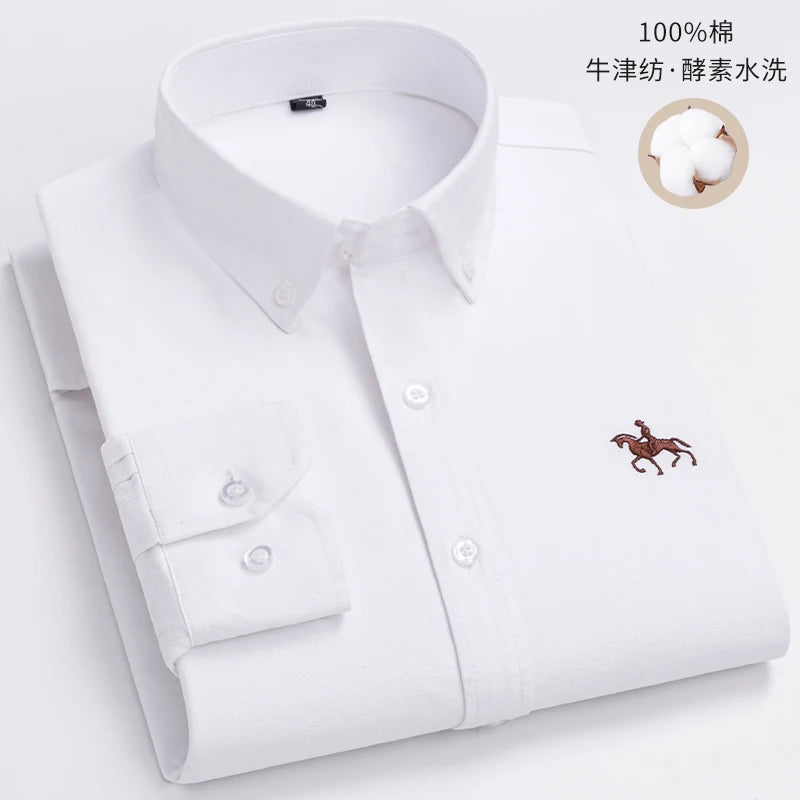 Men’s Shirt Long Sleeve Cotton Casual