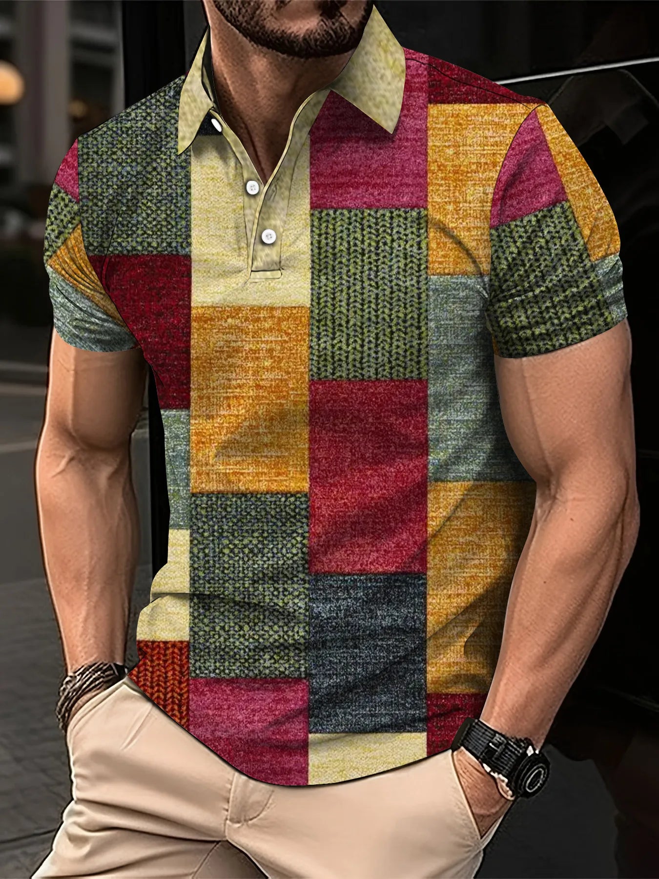Men’s Polo Shirt Short Sleeve Casual Fashion