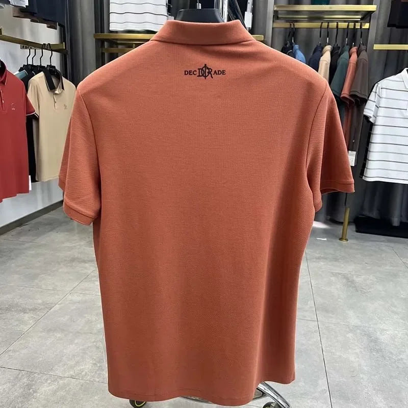 Men’s Polo Shirt Short Sleeve Cotton Business Casual Casual Summer
