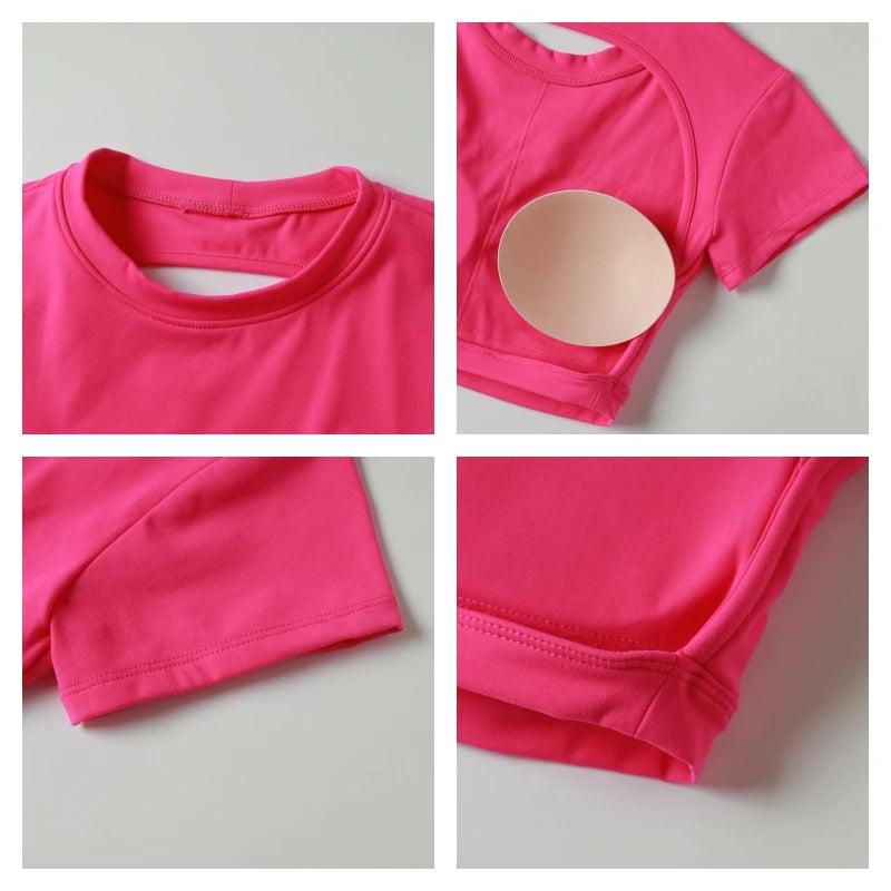 Women’s Gym Top Crop Top Moisture Wicking Athletic