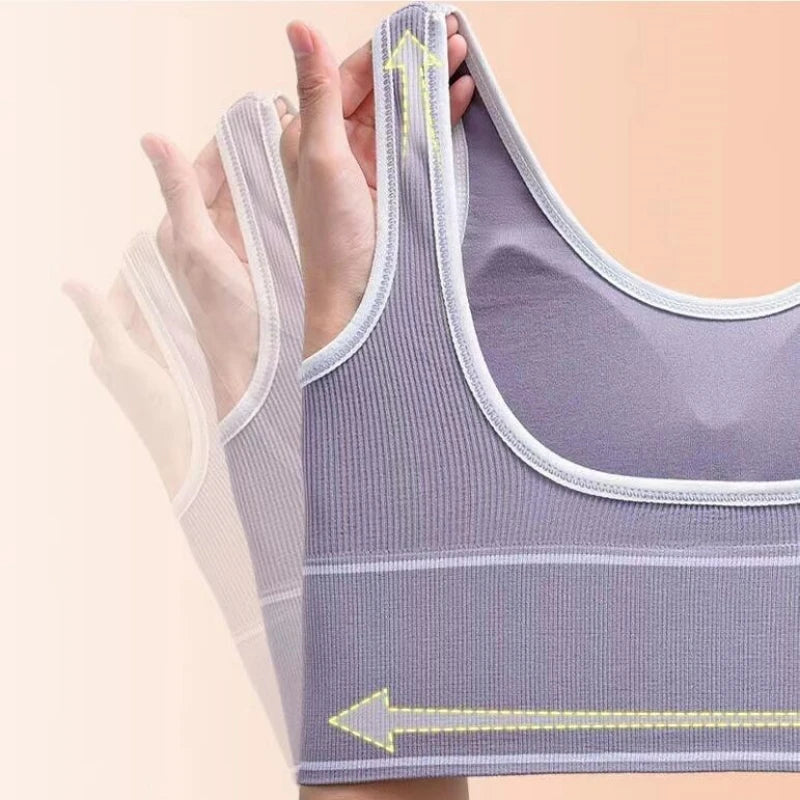 Women’s Sports Bra Seamless Stretchy Comfort Supportive