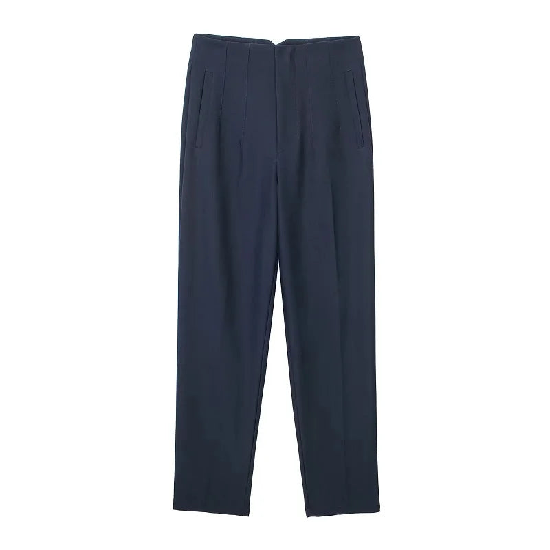 Women’s Trousers High Waist Formal Comfort Fit Stretchy
