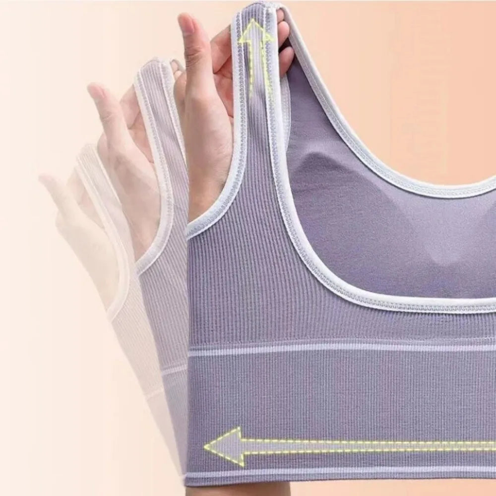Women’s Sports Bra Seamless Stretchy Comfort Supportive