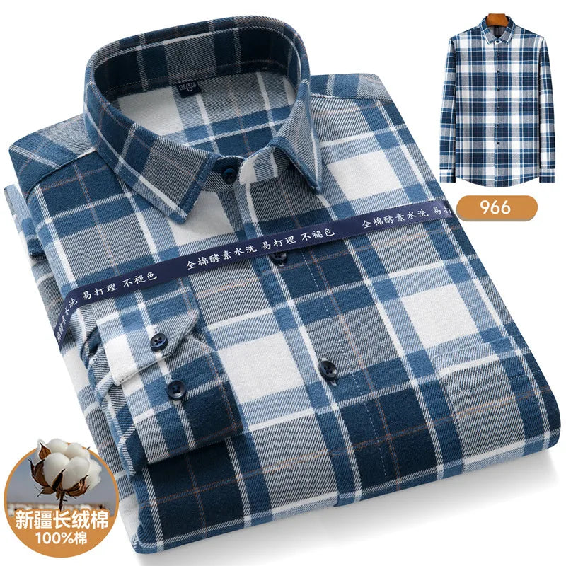 Men’s Shirt Long Sleeve Cotton Formal Slim Fit