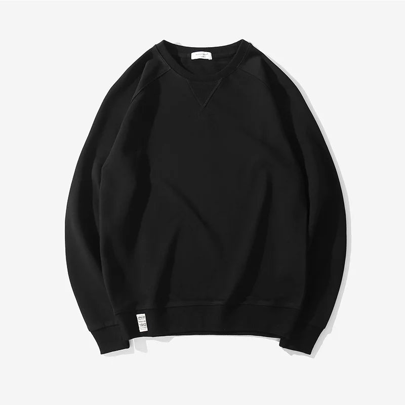 Men’s T-Shirt Long Sleeve Solid Color Cotton Comfort Fit