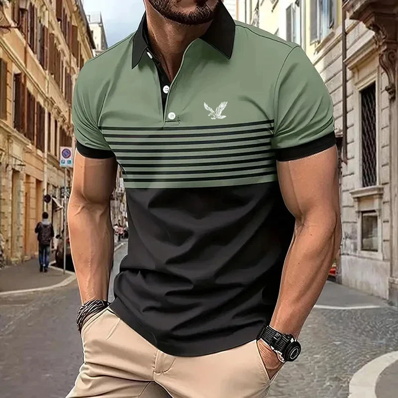 Men’s Polo Shirt Short Sleeve Casual Comfort Fit Fashion
