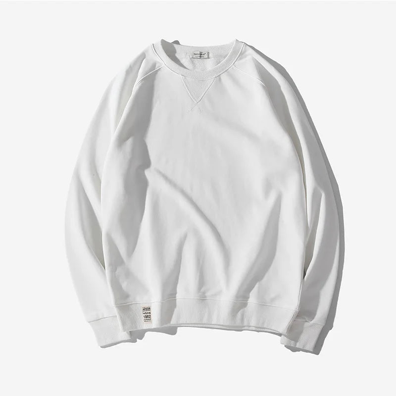Men’s T-Shirt Long Sleeve Solid Color Cotton Comfort Fit