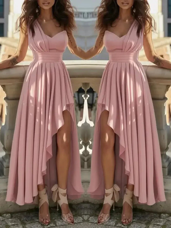 Women’s Dress Formal Wrap Sleeveless V-Neck