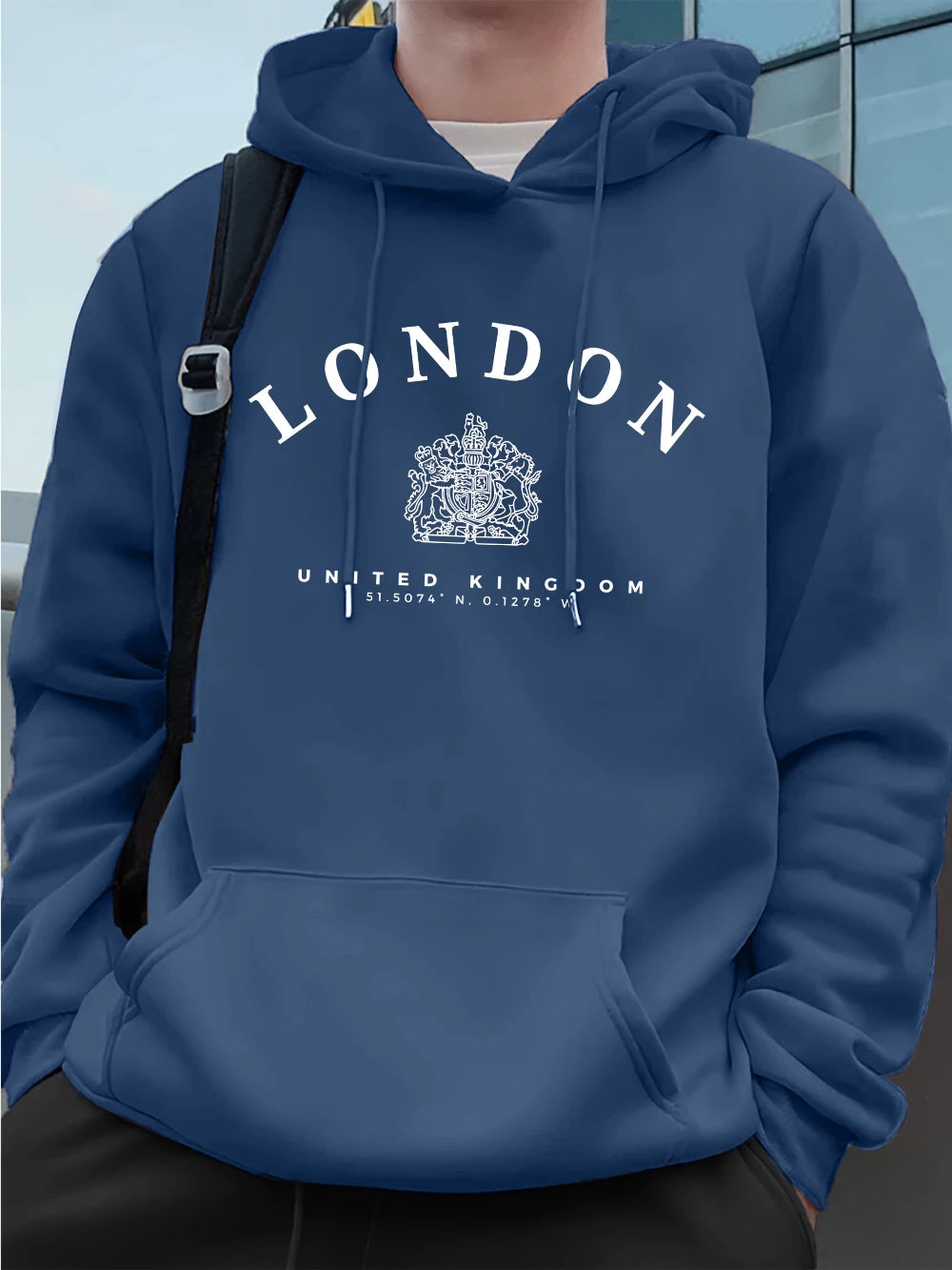 Men’s Hoodie Pullover Fleece Warm Casual