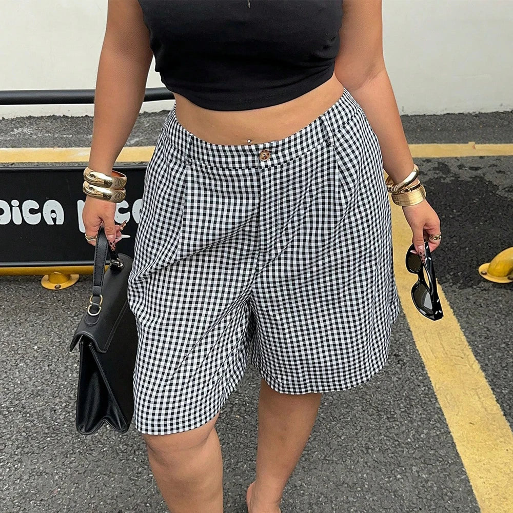 Women’s Shorts Casual Elastic Waist Cotton Summer