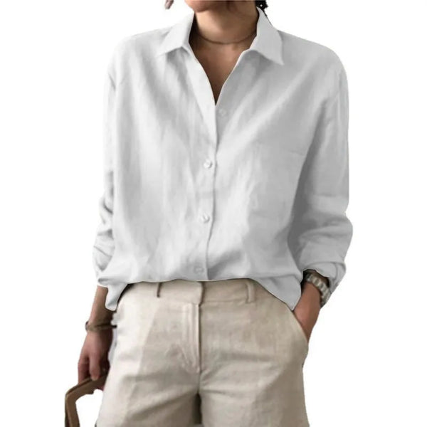 Women’s Top Blouse Long Sleeve Formal Solid Color