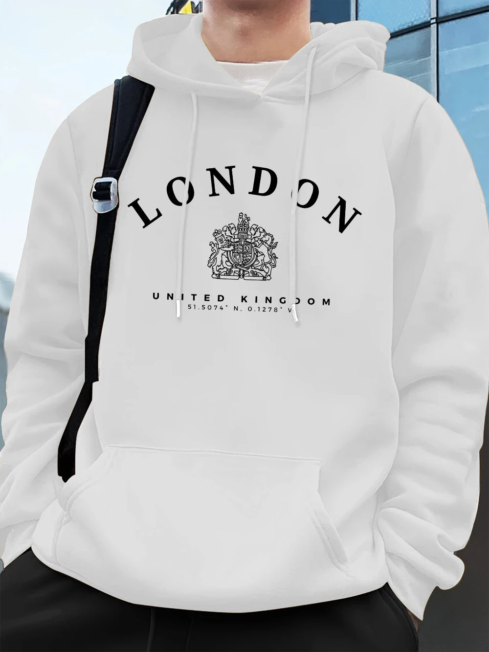 Men’s Hoodie Pullover Fleece Warm Casual