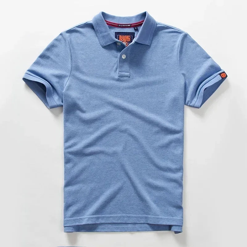 Men’s Polo Shirt Cotton Summer Fashion