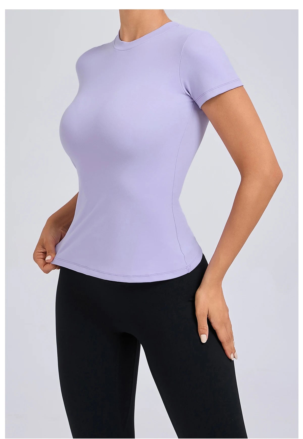 Women’s Gym Top Short Sleeve Moisture Wicking Athletic