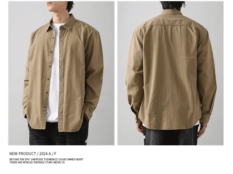 Men’s Shirt Long Sleeve Cotton Casual Formal