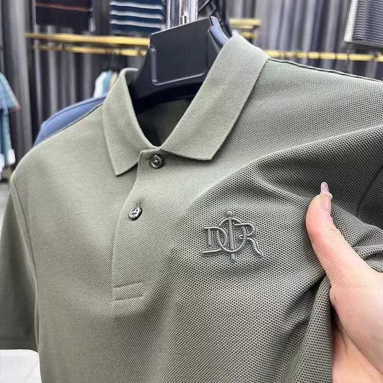 Men’s Polo Shirt Short Sleeve Cotton Business Casual Casual Summer