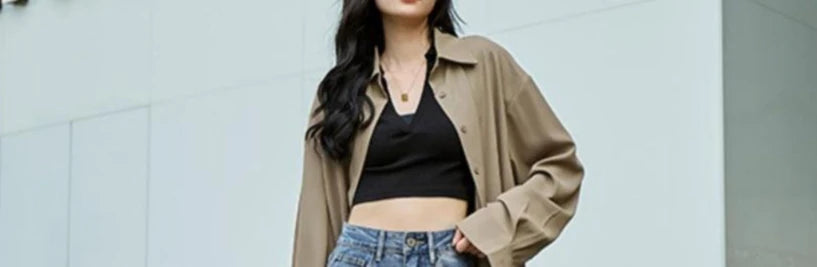 Women’s Jeans High Waist Straight Leg Casual