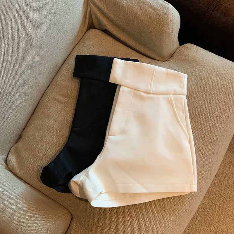 Women’s Shorts High Waist Casual Slim Fit