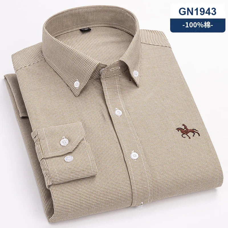 Men’s Shirt Long Sleeve Cotton Casual