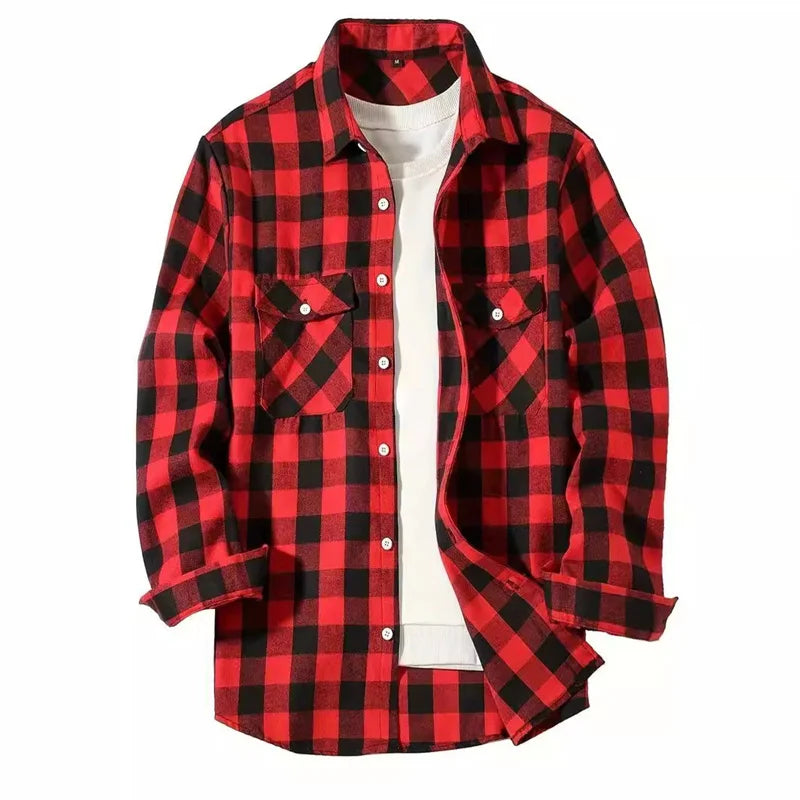 Men’s Shirt Long Sleeve Casual Cotton Comfort Fit