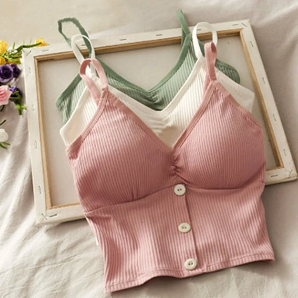 Women’s Top Tank Top Crop Top Cotton Casual