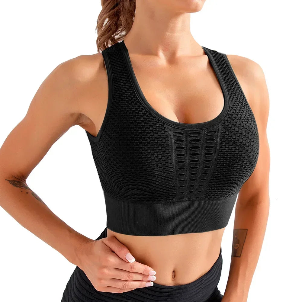 Women’s Gym Top Crop Top Breathable Seamless Athletic