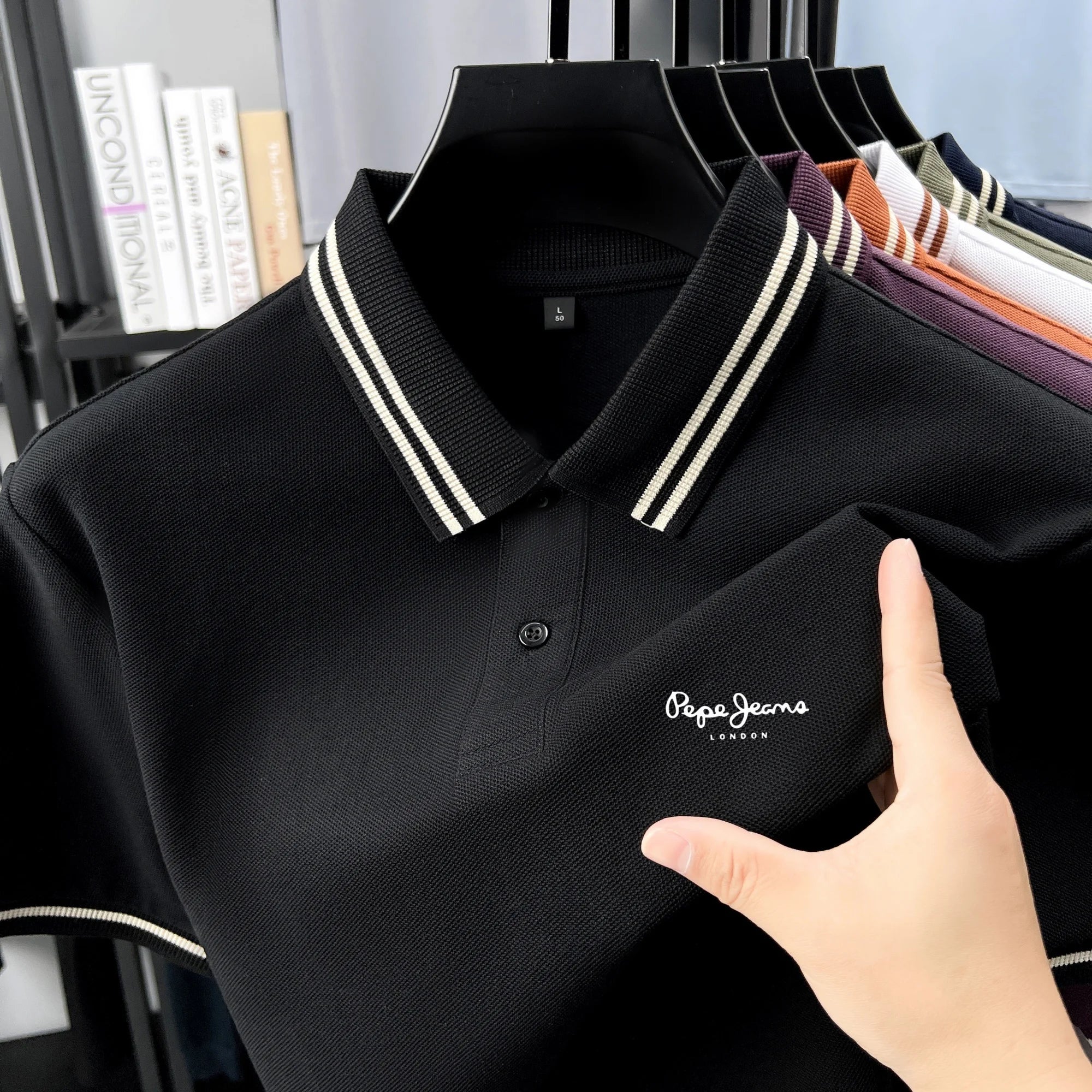Men’s Polo Shirt Cotton Short Sleeve Casual Summer Fashion