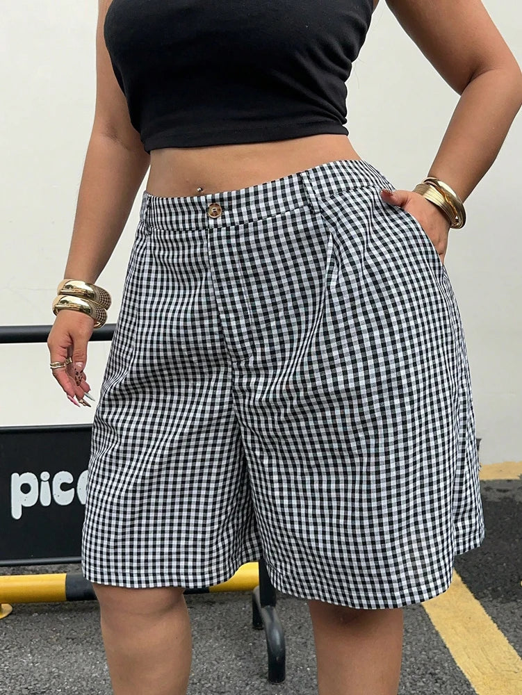 Women’s Shorts Casual Elastic Waist Cotton Summer