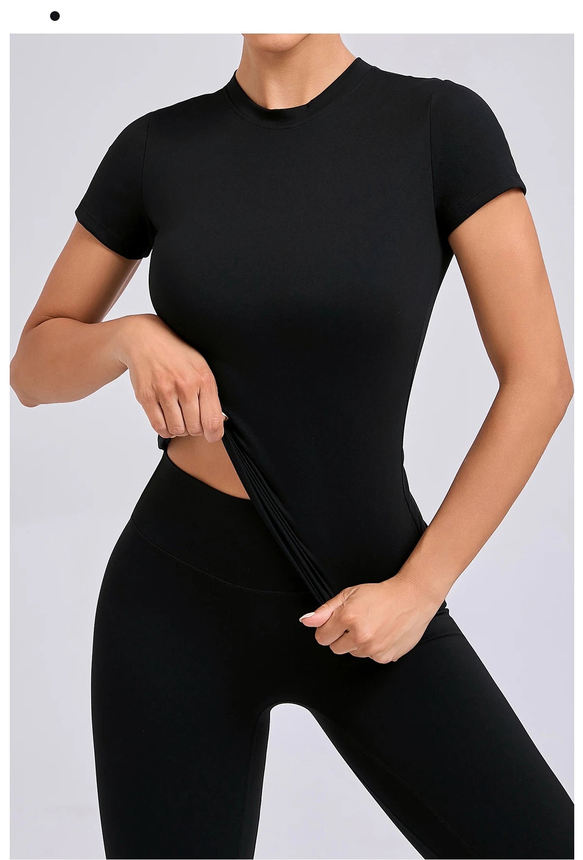Women’s Gym Top Short Sleeve Moisture Wicking Athletic