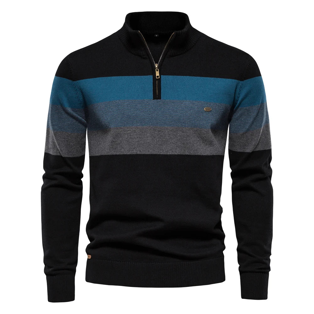 Men’s Sweatshirt Pullover Zip-Up Cotton Warm Casual Autumn