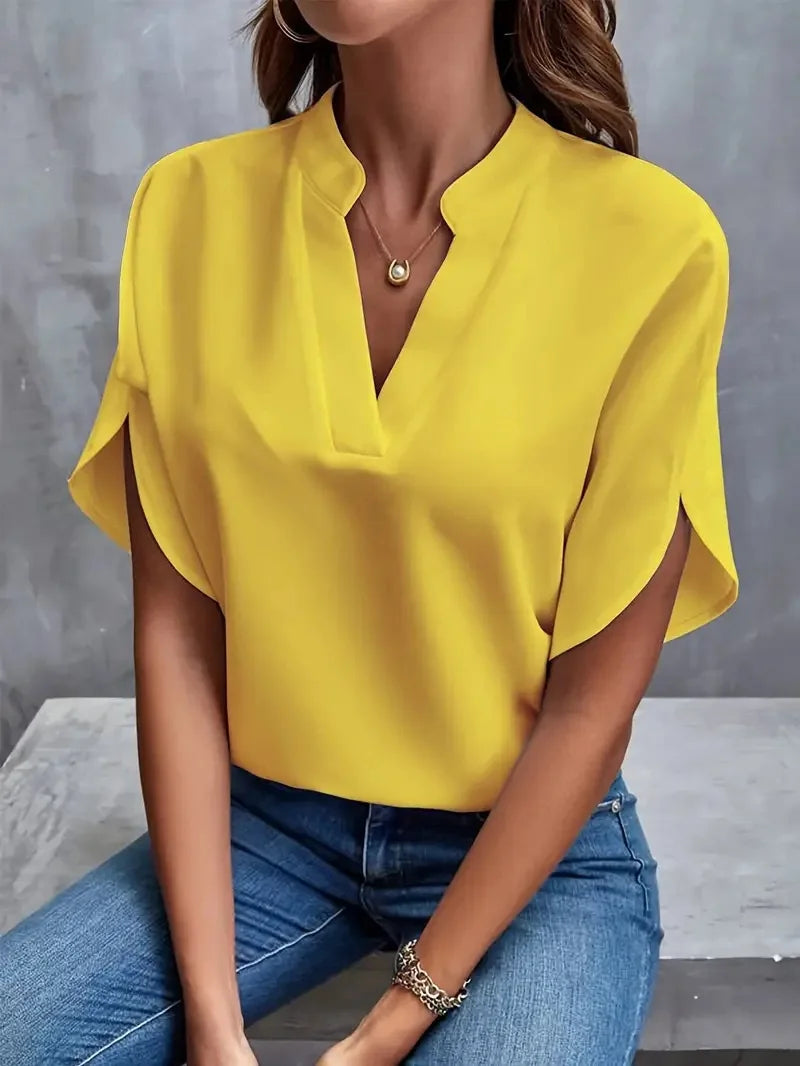 Women’s Top Blouse Casual Formal Solid Color
