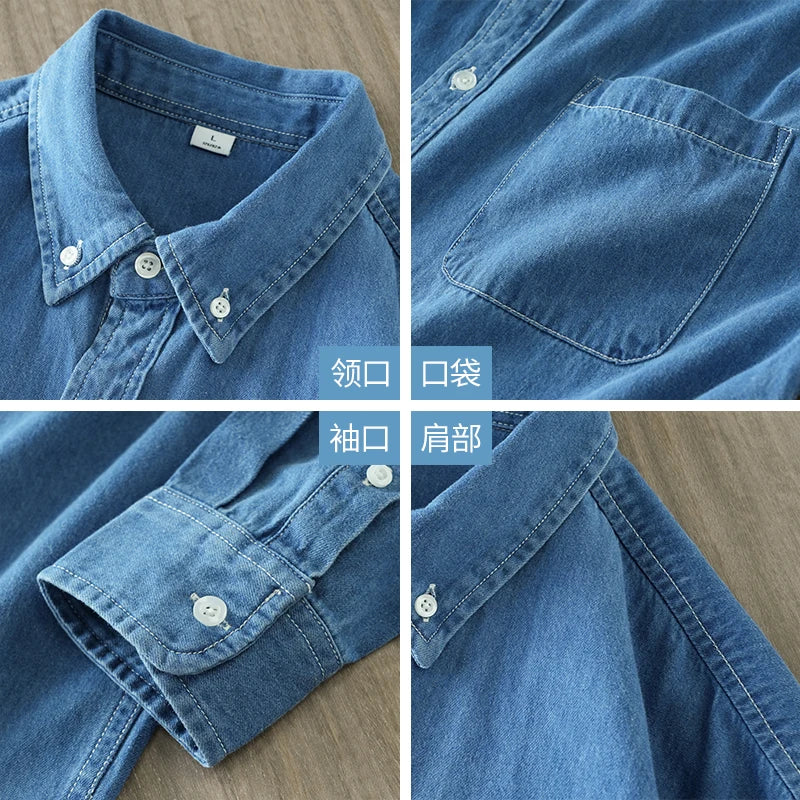 Men’s Shirt Long Sleeve Cotton Casual