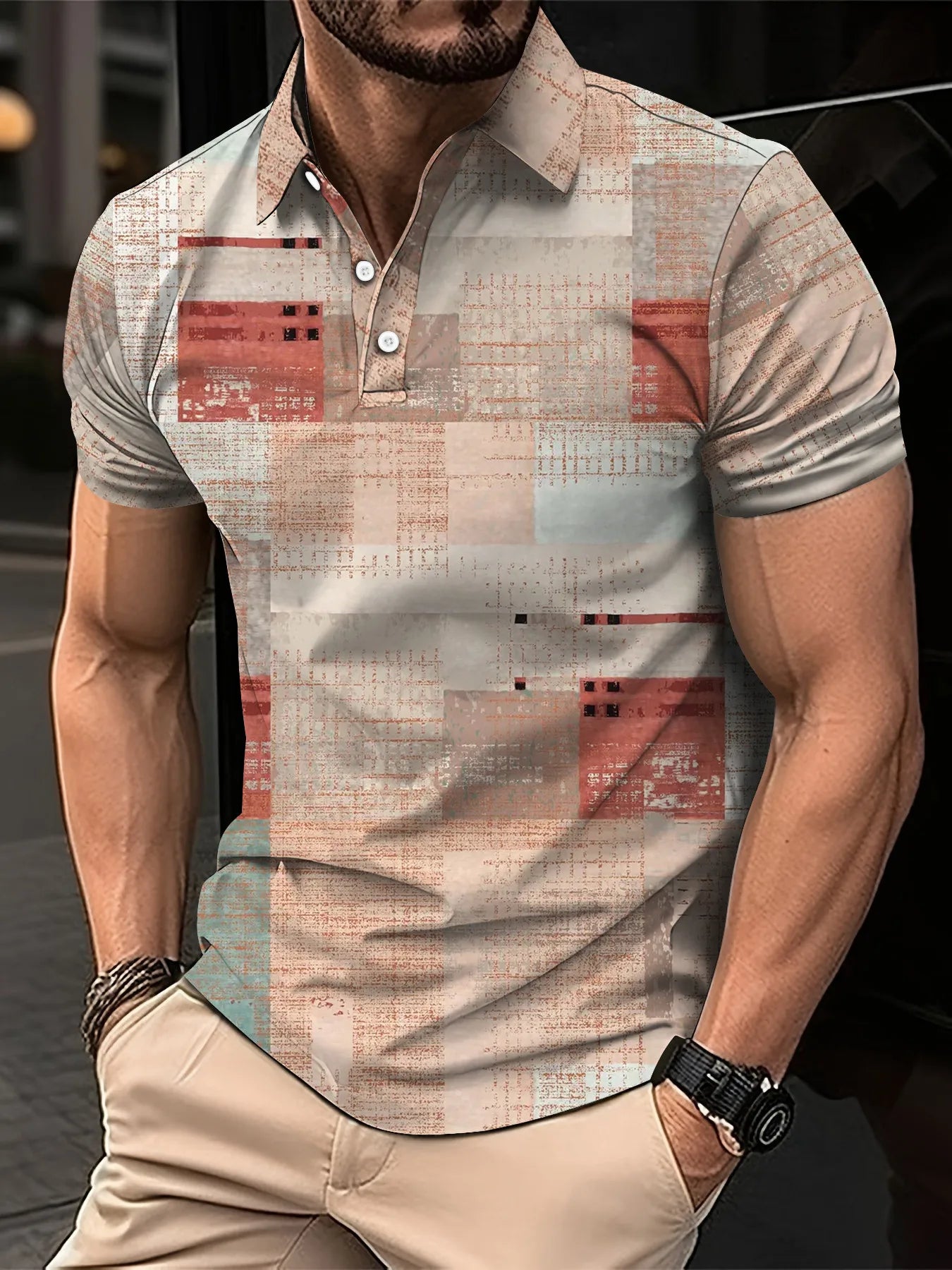 Men’s Polo Shirt Short Sleeve Casual Fashion